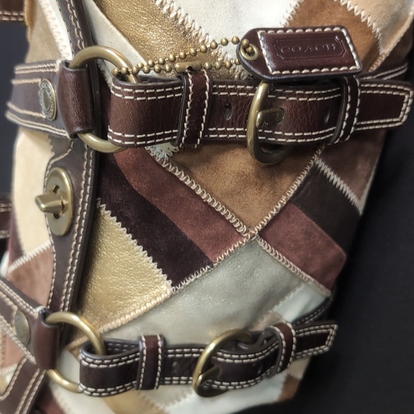 Rare Coach Leather Patchwork Satchel - Picture 3 of 8
